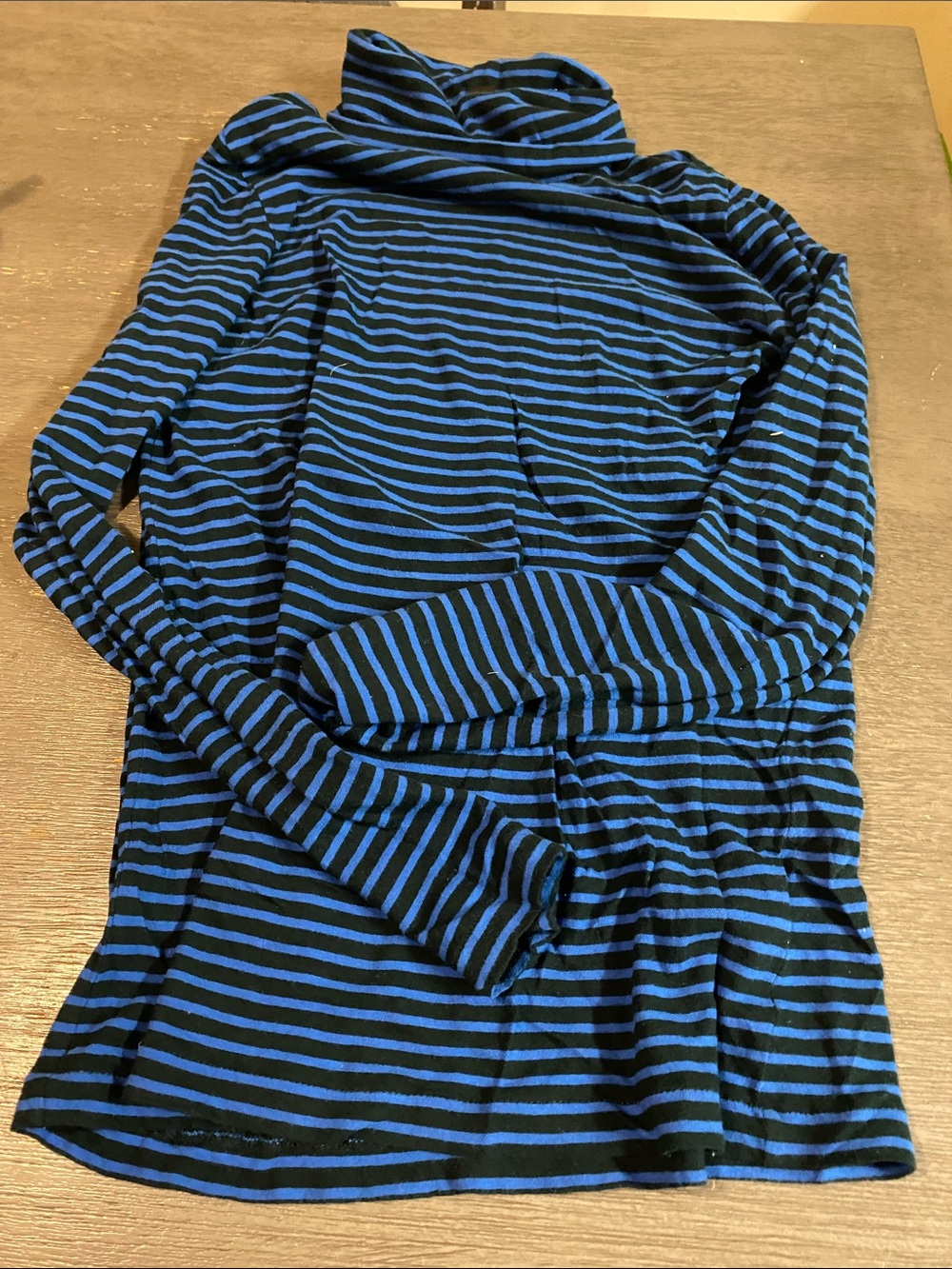 J Crew tissue stripes turtleneck